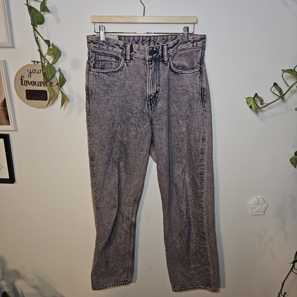 H&M Denim - H&M Purple Acid Wash Relaxed Jeans